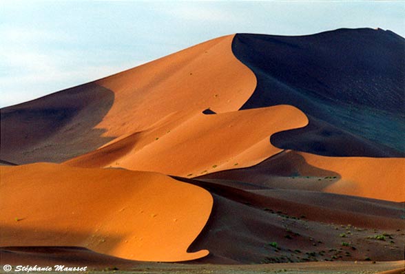 sunset in Namib desert