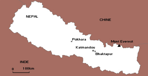 Map of Nepal