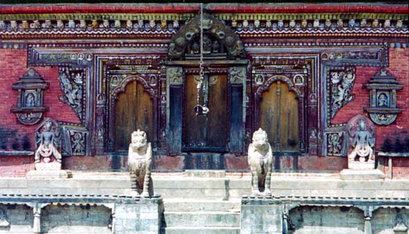 Ornements d'un temple du Népal