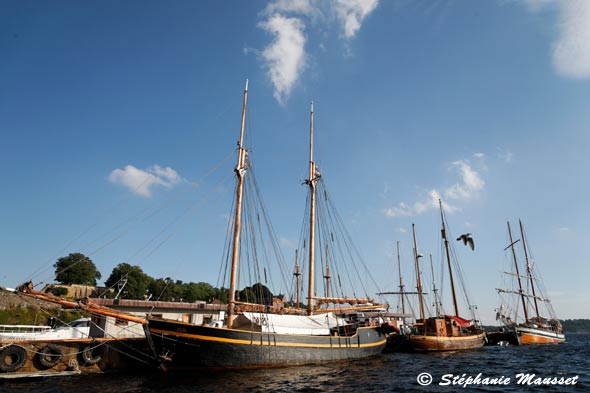 Anciens bateaux à voile en bois