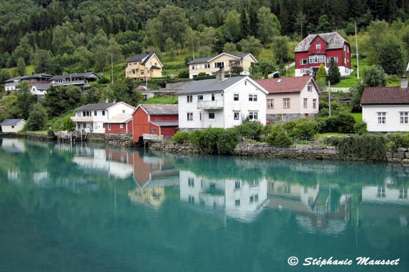 vue de la ville de Stryn en Norvège