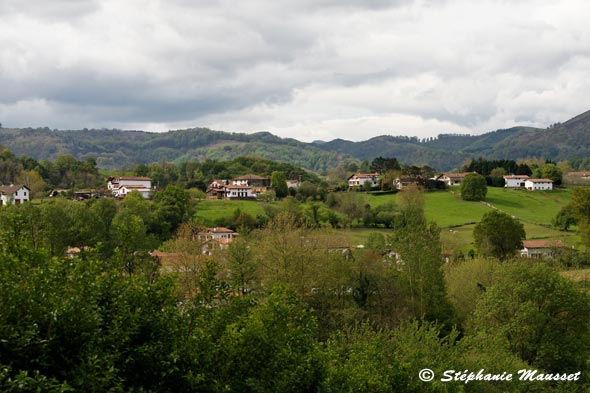 Paysage de campagne du pays basque