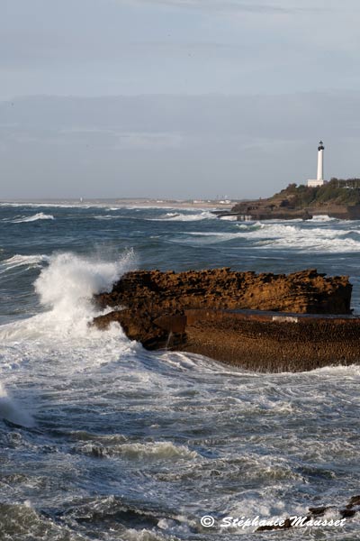 Océan agité à Biarritz