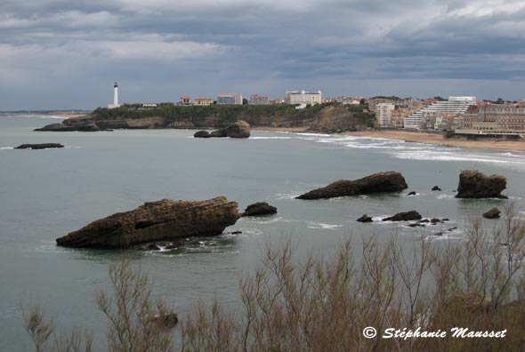 vue panramique sur Biarritz