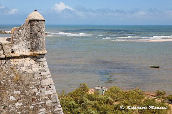 superbe vue du haut des remparts de Cacela Velha