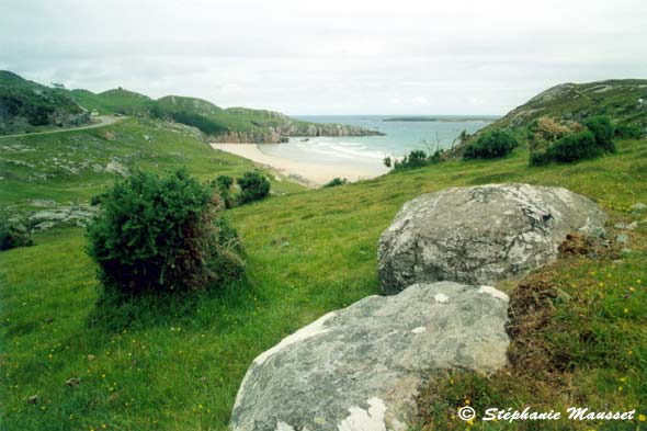 scottish sandy beach landscape