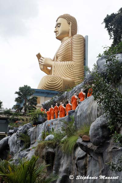 Bouddha à l'entrée de Dambulla au Sri lanka