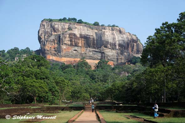 Rocher du lion au Sri lanka