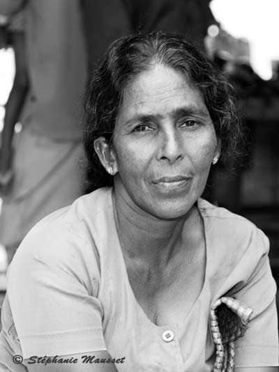 Femme du Sri lanka en photo portrait