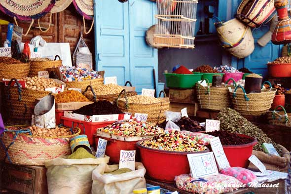 paniers remplis de bonbons