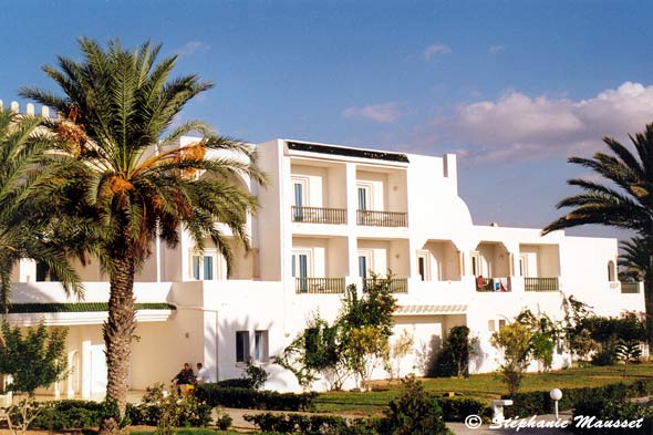 View of Palm-inn hotel in Skanes-Monastir
