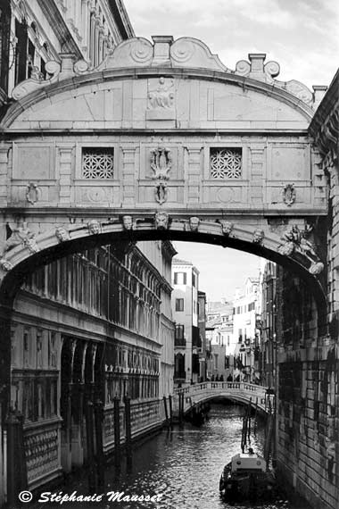 Bridge of Sighs in Black and White