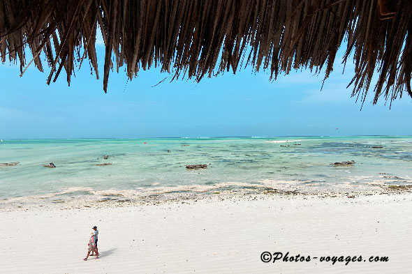 plage paradisiaque de Zanzibar