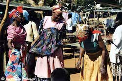 Women chatting on the market