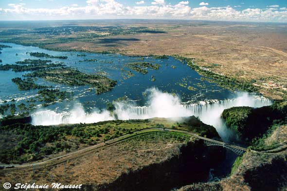 Victoria Falls from the sky