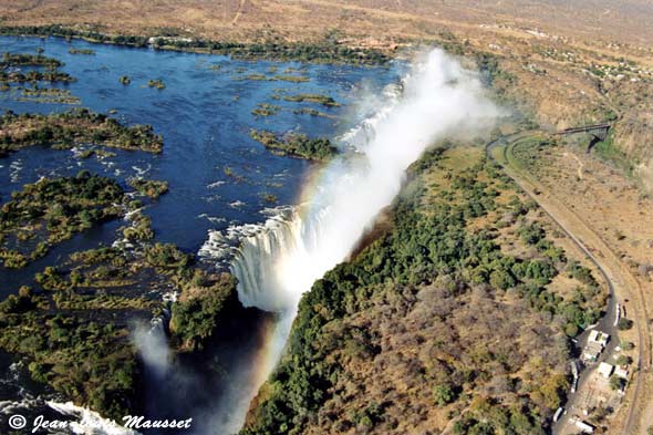 Rainbow over Victoria Falls